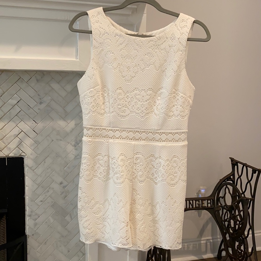 Dolce Vita white lace romper